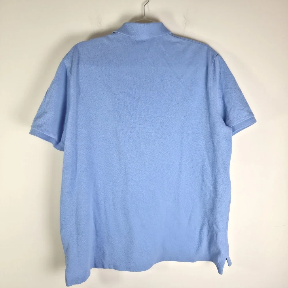 polo ralph lauren Mens Light Blue Polo Shirt Light Green Pony Size Lrg Classic‎